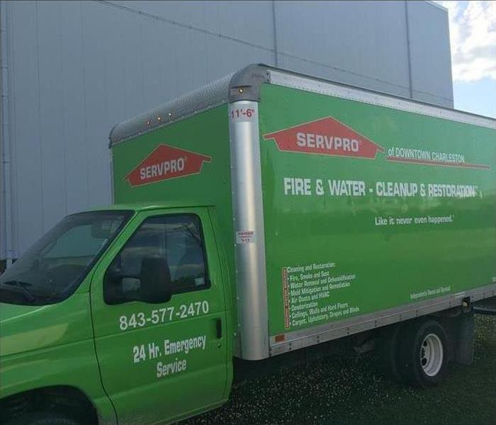 SERVPRO® of Downtown Charleston's green box truck